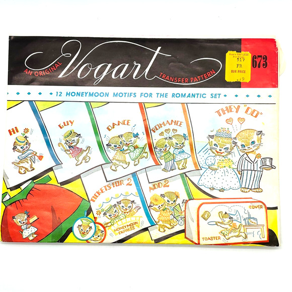 Vintage Vogart Hot Iron Transfers #266 #673 - Picture 2 of 5